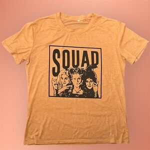 Hocus Pocus Squad Pumpkin Orange Tee Size Large